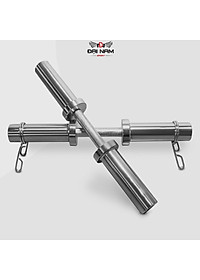 Đòn Tạ Tay Inox Dài 50cm Phi 50mm Nặng 4kg ( 1 Tay) Chính Hãng Đại Nam Sport + Khóa Kẹp 2 Đầu