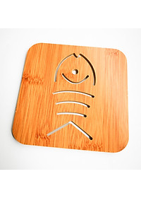 Combo 5 đế lót nồi bằng gỗ chịu nhiệt hình thú (giao mẫu ngẫu nhiên)