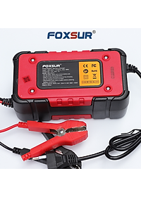 ạc bình ắc quy Foxsur 7A 12V(4Ah - 140Ah)sạc cho cả pin LiFePO4 tự ngắt khử sunfat chống ngược cực chống chập