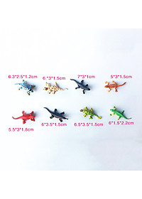 Bộ Mô Hình Nhựa Đồ Chơi 8 con Bò Sát Tắc Kè Thằn Lằn PB14