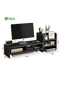 Kệ Để Máy Tính Kết Hợp Kệ Sách Đa Năng Hiện Đại Thương Hiệu IGA - GP184