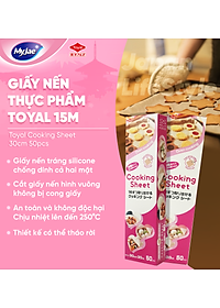 [MyJae x Toyal] Giấy Nến 2 Mặt Lót Nồi Chiên, Nướng Bánh, Giấy Lót Chống Dính 30cm x 30cm (50 Tờ/Hộp)