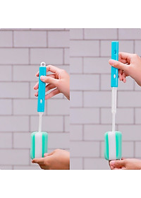 Dụng cụ cọ rửa bình nước, chai lọ cán dài Kokubo - Made in Japan