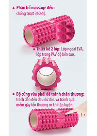 BG Con Lăn Massage Ống Lăn Dãn Cơ Foam Roller  Tập Gym, Yoga, Thể Hình,Đai Đeo Huấn Luyện Tập Đá Bóng,Thang dây tập luyện thể thao thể lực và tốc độ(hàng nhập khẩu)