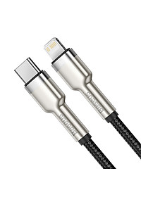 Cáp sạc nhanh iphone type c to lightling pd 20w Baseus Cafule Series Metal - dây sạc bọc dù cao cấp cho IP ipad - hàng chính hãng