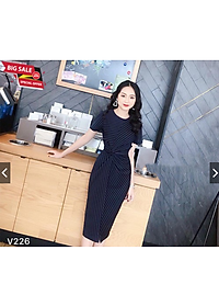 ĐẦM SỌC XOẮN EO HANA