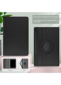Case bao da chống sốc xoay 360 độ cho Galaxy Tab S8 Plus /  Tab S7 Plus / Tab S7 FE 12.4 inch hiệu HOTCASE (thiết kế siêu mỏng hỗ trợ Smartsleep, gập nhiều tư thế, tản nhiệt tốt) - hàng nhập khẩu