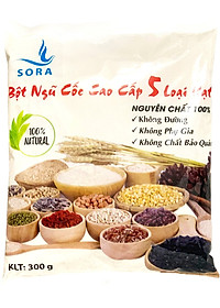 Sora Bột ngũ cốc cao cấp nguyên chất 5 loại hạt 300g