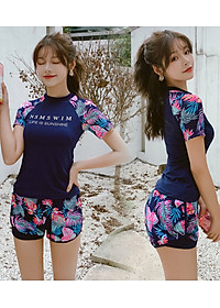 Đồ Bơi Nữ Hai Mảnh Đa Năng AT168 MayHomes Áo Bơi Nữ Và Quần Bơi Short Nữ