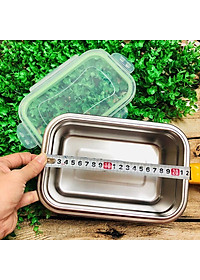 COMBO Bộ 3 Hộp BẢO QUẢN thực phẩm INOX 304 có NẮP. Dụng cụ đựng chứa trữ ĐA NĂNG trong tủ lạnh AN TOÀN SỨC KHOẺ. Thố Lạnh bảo quản thực phẩm tránh mùi, chống hư hao thực phẩm