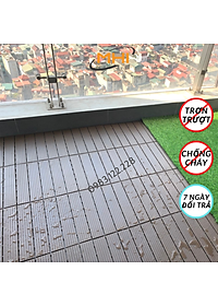 Miếng nhựa lót sàn uPVC cao cấp MHI-ECO, Tấm nhựa trải sàn trang trí ban công / sân vườn / sân thượng; lót sàn chống trơn trượt nhà tắm / bể bơi - Hàng Việt Nam chất lượng cao