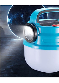 Bóng Đèn Tích Điện Hb-V80 80W Siêu Sáng Có Móc Treo Tiện Lợi Tích Hợp Đèn Pin Có Sạc Năng Lượng Mặt Trời