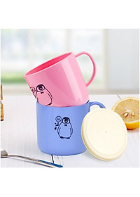 Combo 01 Bát ăn cho bé có quai cầm Kokubo Meal Bowl φ15cm + 01 Cốc nhựa uống nước Nakaya 200ml có nắp silicon mềm - Made in Japan