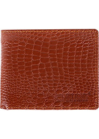 Bộ Ví & Thắt Lưng Nam Vân Cá Sấu Huy Hoàng HT2112-HT4115 (23 x 11,5 cm) - Nâu