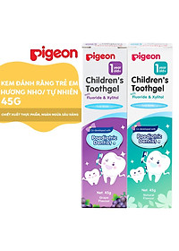 Kem đánh răng cho bé Pigeon 45g - hương Nho/ hương Tự nhiên