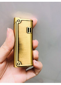 Hột quẹt bật lửa khè khắc nổi hình súng kim loại nguyên khối - xài gas