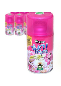 Chai xịt khử mùi cafe trên ô tô ( màu hồng)