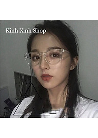 Kính Mắt Chống Tia UV Từ Điện Thoại, Máy Tính, Chống Mỏi Mắt Mắt Tròn Trong Suốt Nhựa Dẻo - KÍNH XINH SHOP