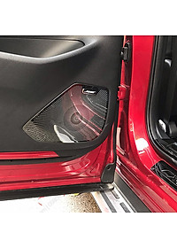 Ốp trang trí, bảo vệ màng loa dành cho xe Mazda CX-8, CX8 vân phay xước