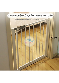 Chặn Cửa Chặn Cầu thang an toàn, chắn cửa dày nặng, thanh chặn cửa cao 79cm bảo vệ bé an toàn