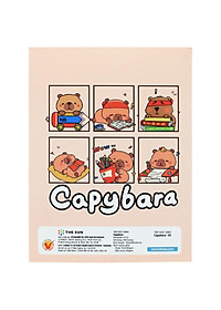 Tập Học Sinh Capybara - 4 Ô Ly - 200 Trang 80gsm - The Sun (Mẫu Bìa Giao Ngẫu Nhiên)