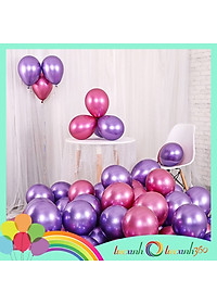 Bong bóng trang trí tiệc xinh Chrome 20 cái mix màu size 10''