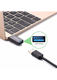 Ugreen UG20808US173TK Màu Đen Đầu chuyển đổi TYPE C sang USB 3.0 vỏ nhựa ABS - HÀNG CHÍNH HÃNG