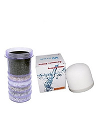 Combo 3 món thiết bị thay thế cho bình lọc nước LOẠI TỐT (nấm, lõi, đá)