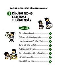 Cẩm Nang Sinh Hoạt Bằng Tranh Cho Bé Tập 1: Kĩ Năng Sinh Hoạt Thường Ngày (Tái Bản 2019)