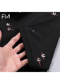 Áo polo nam phối họa tiết trẻ trung năng động, chất thun Polyester chống nhăn, chống bắm bụi - FORMEN SHOP - FMPS212