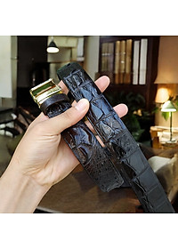 Dây Nịt Da Cá Sấu [DÂY LIỀN NGUYÊN CON] Da Lưng Cá Sấu Có Gù, Gai Và Vây Rất Đẹp