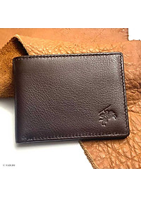 Bóp Nam Mini Nhỏ Gọn, Da Bò NAPA Mềm Mại - Vân Tự Nhiên, Thiết Kế Cổ Điển, Đơn Giản - Mỏng Nhẹ, Dáng Ngang - Gập 2, Đựng Tiền và Thẻ ATM Tiện Dụng - Hàng Chính Hãng SAIGIO