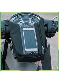 Túi treo đầu xe máy vải bố, túi ghi đông treo đầu xe máy chuyên dụng cho Grap,Goviet, bee, anh em xe ôm công nghệ- HENRYSA