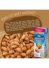Thùng Sữa Hạt Hạnh Nhân ALMOND BREEZE Không Đường 180ml x 24 Hộp