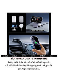 ốp lưng chống sốc sạc từ tính nam châm màng bảo vệ viền camera trong suốt cho iPhone 17 Pro Max / 17 Air / iP 17 Pro / 17 hiệu Likgus Lin Camshield Magnetic N52 - Chống sốc 2m, túi khí ẩn 4 góc, chống va đập, độ trong full HD - Hàng nhập khẩu