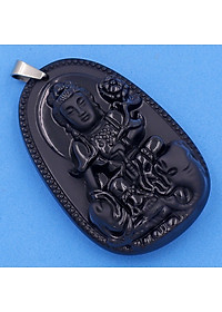 Mặt Phật Bồ tát Phổ hiền đen 5 cm