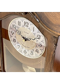 Đồng hồ để bàn Nhật Bản Rhythm CRJ717CR06 , Kt 24.0 x 32.5 x 12.5cm, 1.7kg Vỏ gỗ. Dùng Pin.