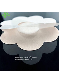 Hộp 60 Miếng Dán Ngực Giấy Dùng 1 Lần Hình Hoa Siêu Bám Dính Thông Hơi Thoáng Mát 307