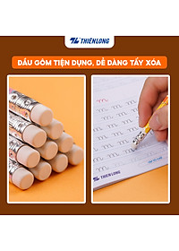 Hộp 10 Bút chì gỗ Thiên Long Điểm 10 TP-GP05 - Độ cứng HB - Viết êm, ngòi mềm hạn chế gãy