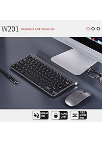 Bộ Bàn phím không dây mini K908 - đa kết nối bluetooth 5.0 + Usb wireless 2.4G cho máy tính laptop điện thoại