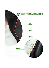 Bộ Gối Tựa Đầu Và Tựa Lưng Cao Su Non Cao Cấp Dành Cho  Ô Tô Xe Hơi