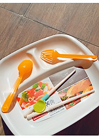 Combo khay trữ đồ ăn dặm cho bé Kokubo 12 ngăn + đĩa 3 ngăn dành cho bé ăn dặm - nội địa Nhật Bản