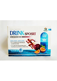 COMBO 5 GÓI BỘT PHA NƯỚC UỐNG VÀ BÙ CHẤT ĐIỆN GIẢI ORESOL DRINK SPORTS VỊ CHANH LEO –  GÓI 8GAM