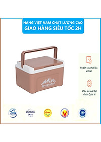 Phích vuông thái 2.3L 3932, Phích mini giữ nhiệt tiện lợi, Phích Đá giữ nhiệt lên đến 8h, Phích Đá Giữ Nhiệt Văn Phòng Việt Nhật cao cấp - Hàng Việt Nam