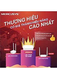 Bộ Phát Wifi Mercusys Mw301R Chuẩn N 300Mbps - Hàng Chính Hãng - Link Mua