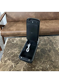 Hộp Tỳ Tay Vios 2020- 2021 Bọc Da Cao Cấp Đen Và Kem