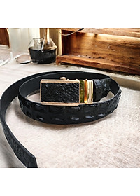 Thắt lưng da cá sấu có gù rất đẹp. DA CÁ SẤU THẬT 100%. Kích thước chuẩn 3.5x120cm phù hợp với cả quần tây và quần jean