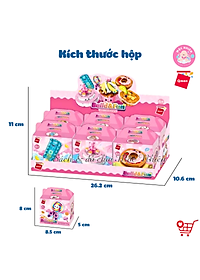 Đồ chơi xếp hình, lắp ráp 6 in 1 Qman 35011 - Điểm tâm ngọt ngào - Dành cho bé gái từ 6 tuổi