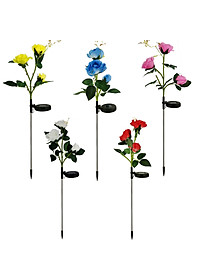 Đèn hoa hồng năng lượng mặt trời ED04 SolaZ trang trí sân vườn, tự động phát sáng, 0 đồng tiền điện