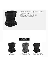 Khăn Trùm Mặt Che Nắng Đi Phượt Đa Năng Cao Cấp Vải Thoáng Khí, Mau Khô, Dễ Mặc Cho Nam Và Nữ Dành Cho Phượt Thủ - Mai Lee